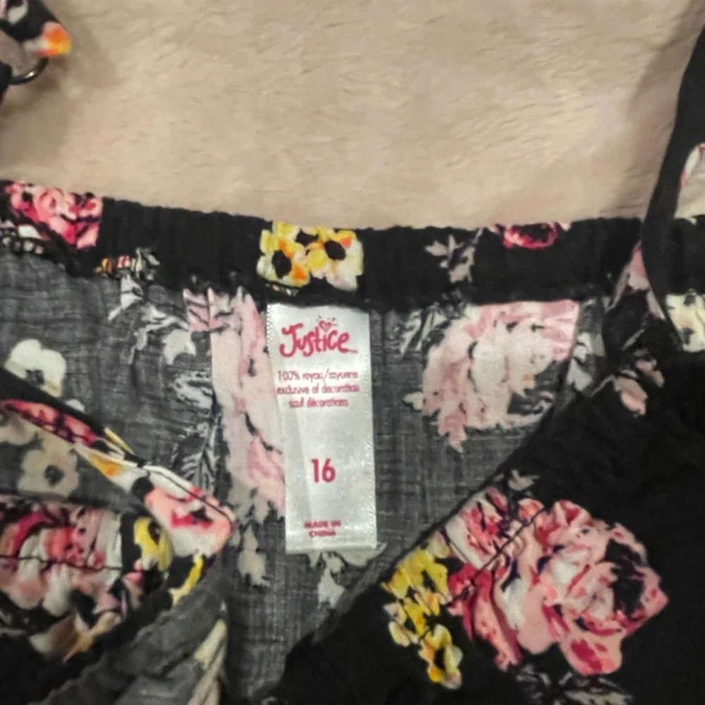 Girls Justice floral romper - Picture 3 of 4
